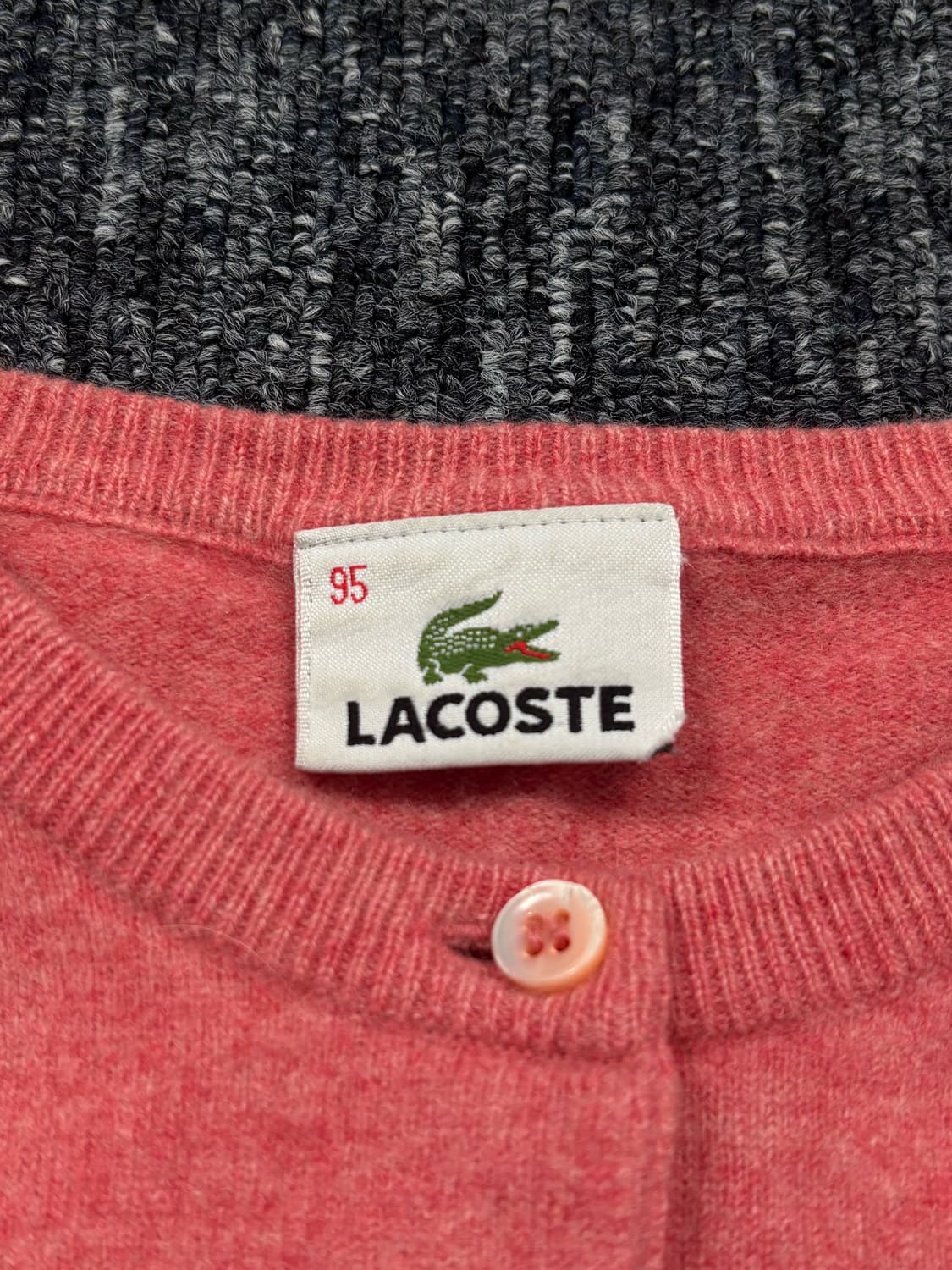 라코스테 핑크 울 가디건 상품이미지5