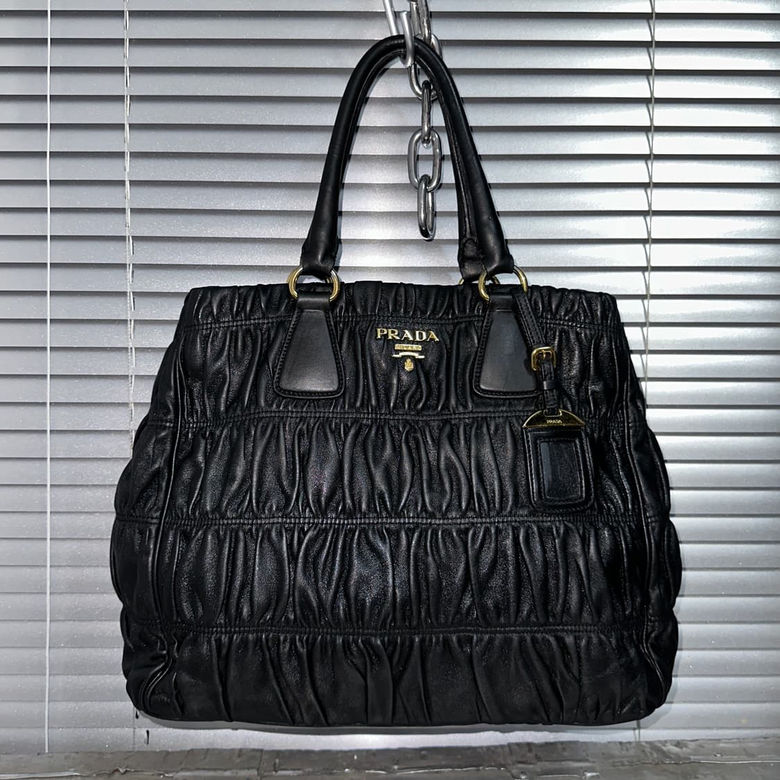 2013 레어 빈티지 프라다 나파 고프레 가방 상품이미지2