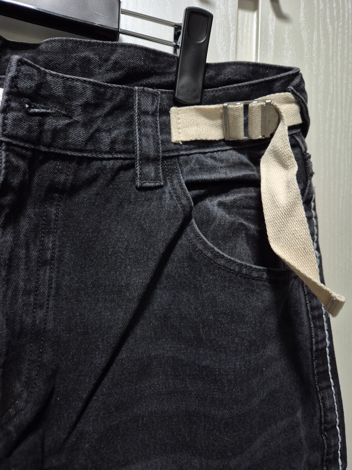 (타임세일)(새상품)트루릴리젼 블랙 워싱 카고 데님 팬츠L 상품이미지2