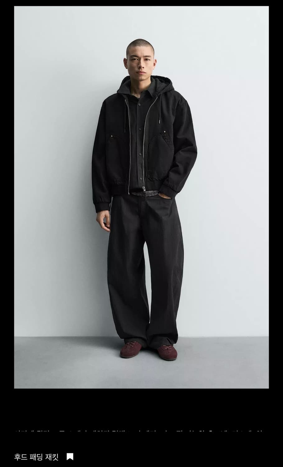 자라 후드 패딩 재킷(M) 상품이미지4