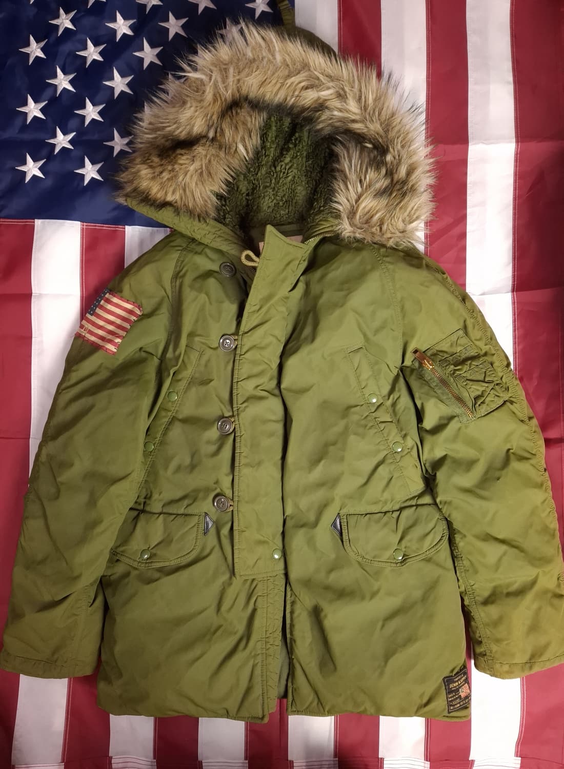 오리지날 랄프로렌폴로 데님앤서플라이 성조기 N3B 파카 상품이미지1