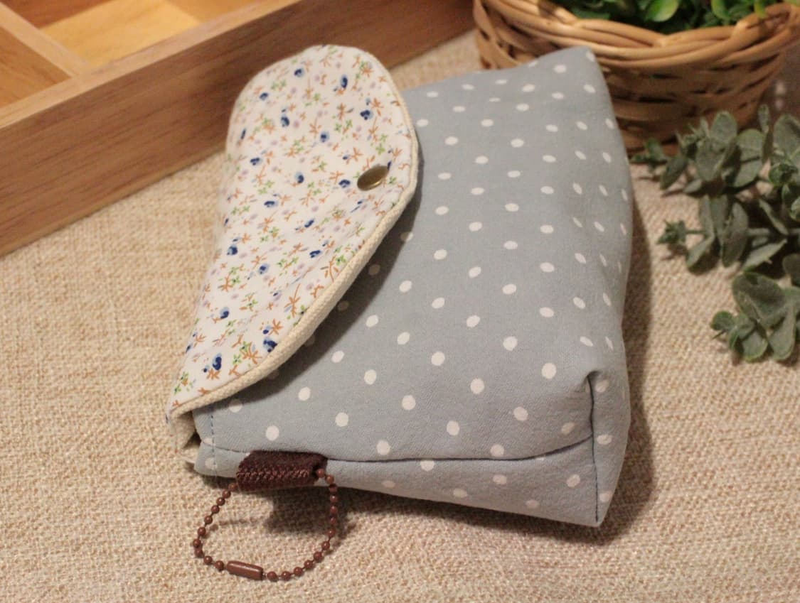 핸드메이드 블루 파우치 상품이미지6