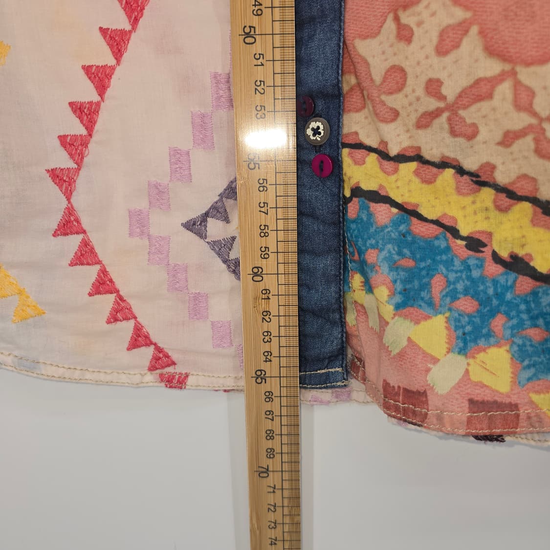 Desigual 패턴 자수 셔츠 S 상품이미지5