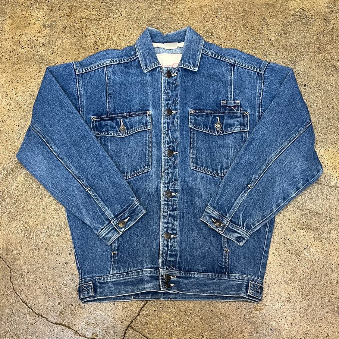 레어 90s USA 코카콜라 청자켓 데님자켓 상품이미지1