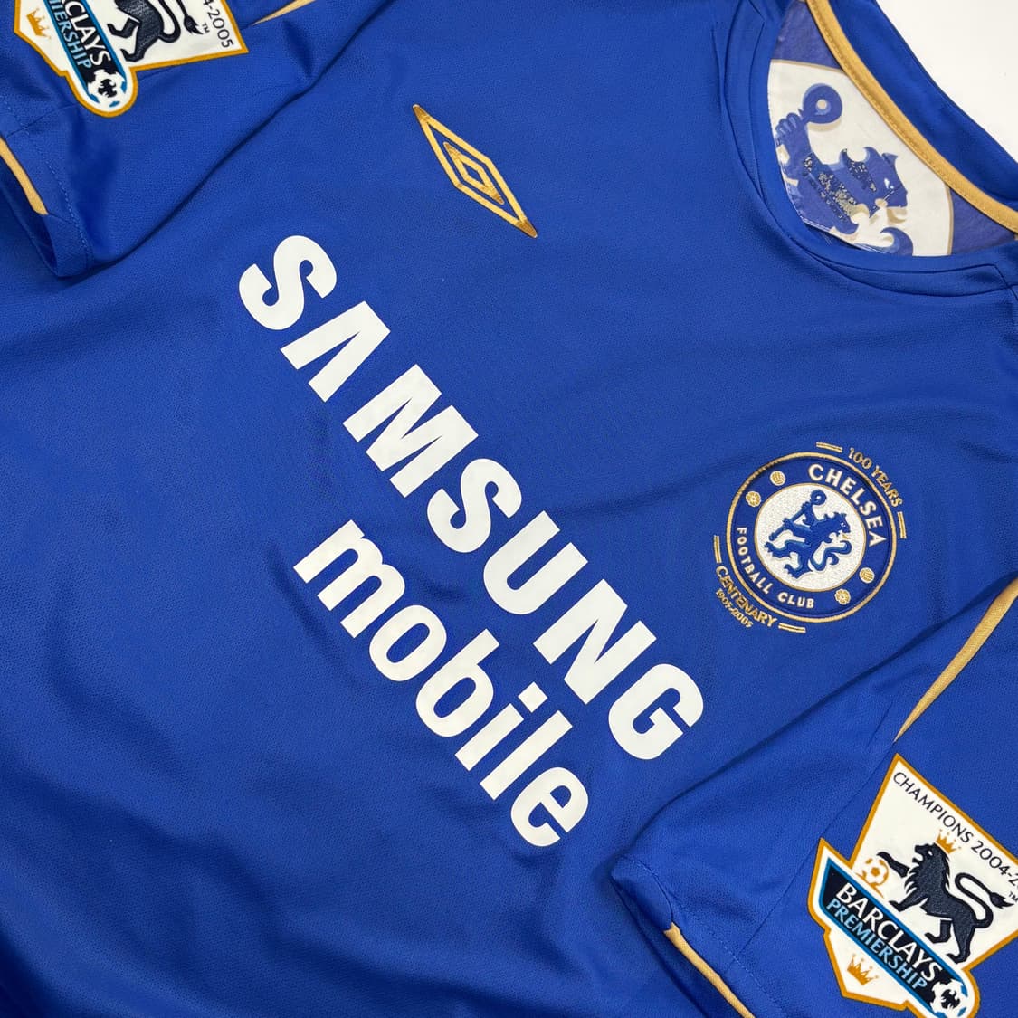 엄브로 05 06 첼시 홈 드록바 선수 지급용 유니폼  상품이미지3