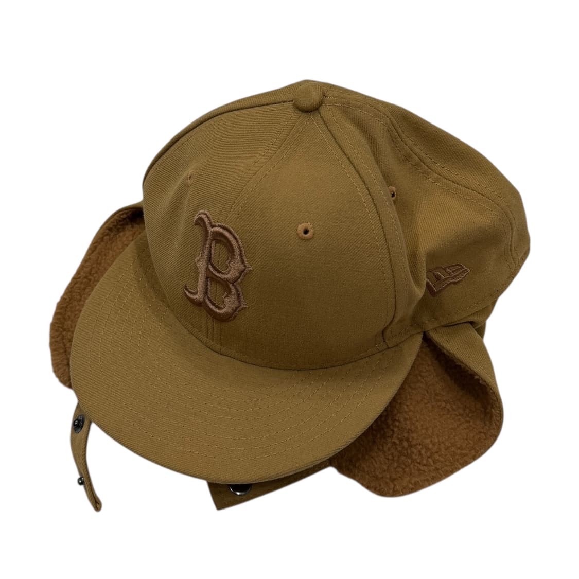 뉴에라 빈티지 보스턴 트루퍼햇 군밤 귀도리 스냅백 모자 위트 브라운 상품이미지3