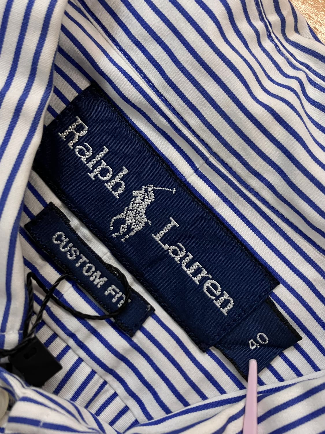 폴로 랄프로렌 스트라이프 반팔 셔츠 블루 #csz4024  상품이미지5