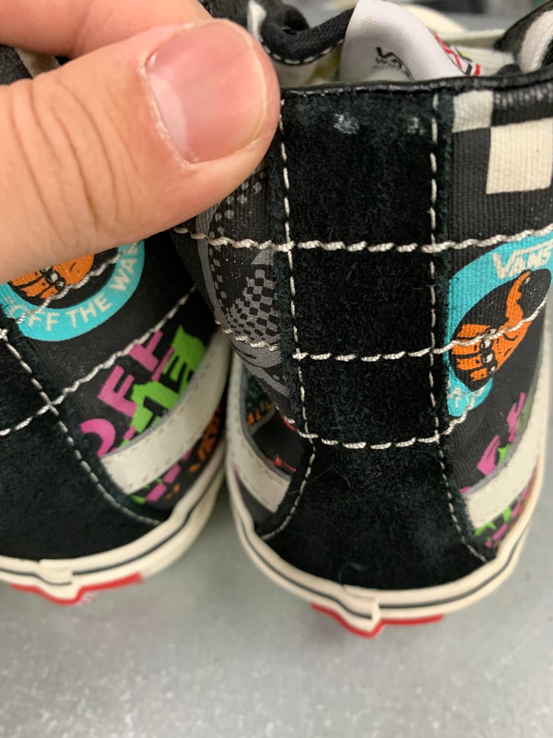 반스 스케이트 하이 138 디콘 V66 블랙 멀티 250 상품이미지5