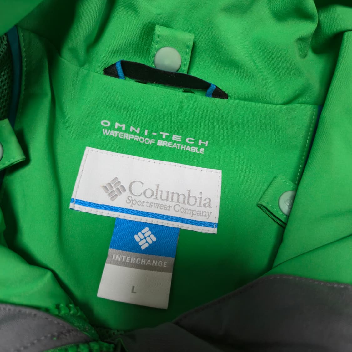 100) 콜롬비아 그린 Omni-Tech 바람막이 자켓 등산복 상품이미지3