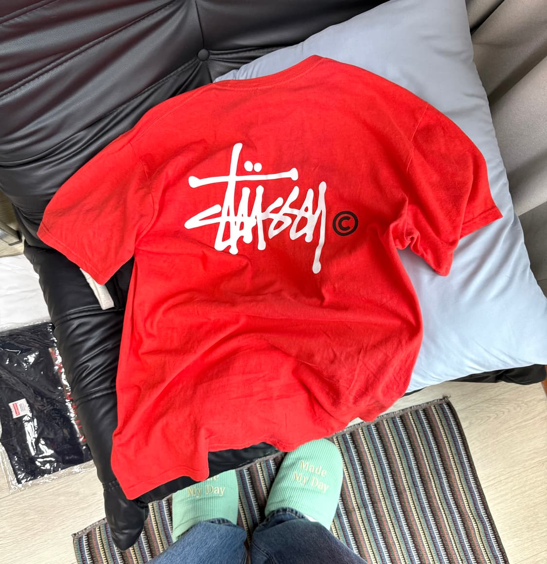 00s 올드 스투시 베이직 반팔 티셔츠 상품이미지1