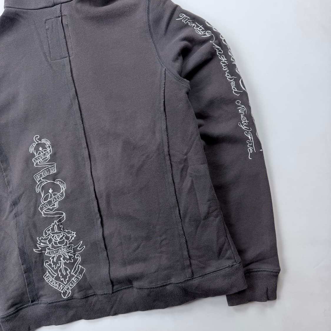 291295=homme 스컬 자수 후드집업 상품이미지10