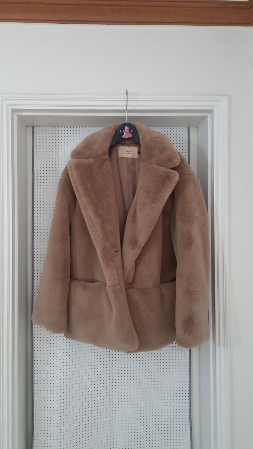 NINE atelier 루즈핏 에코퍼 코트 상품이미지1