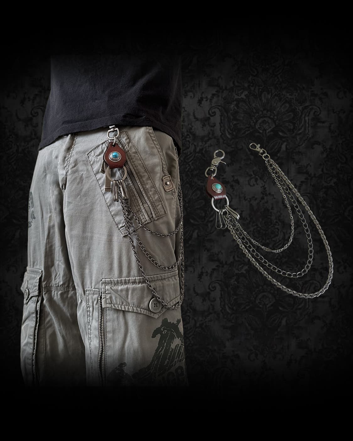 Triple Keychain (새상품) 상품이미지1