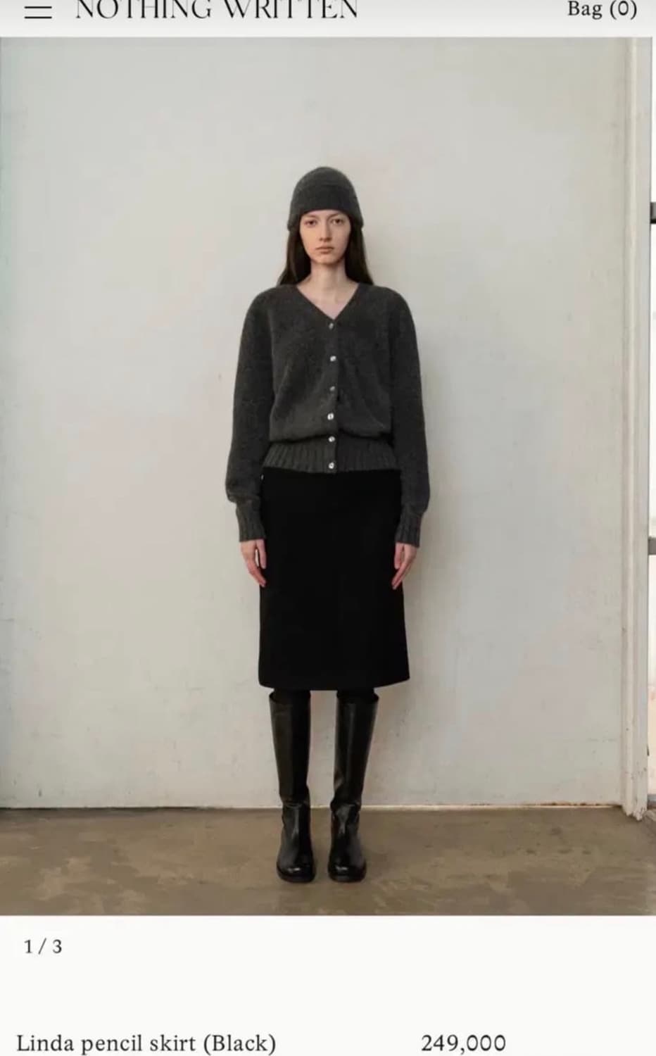 낫띵리튼 linda pencil skirt s사이즈 상품이미지1