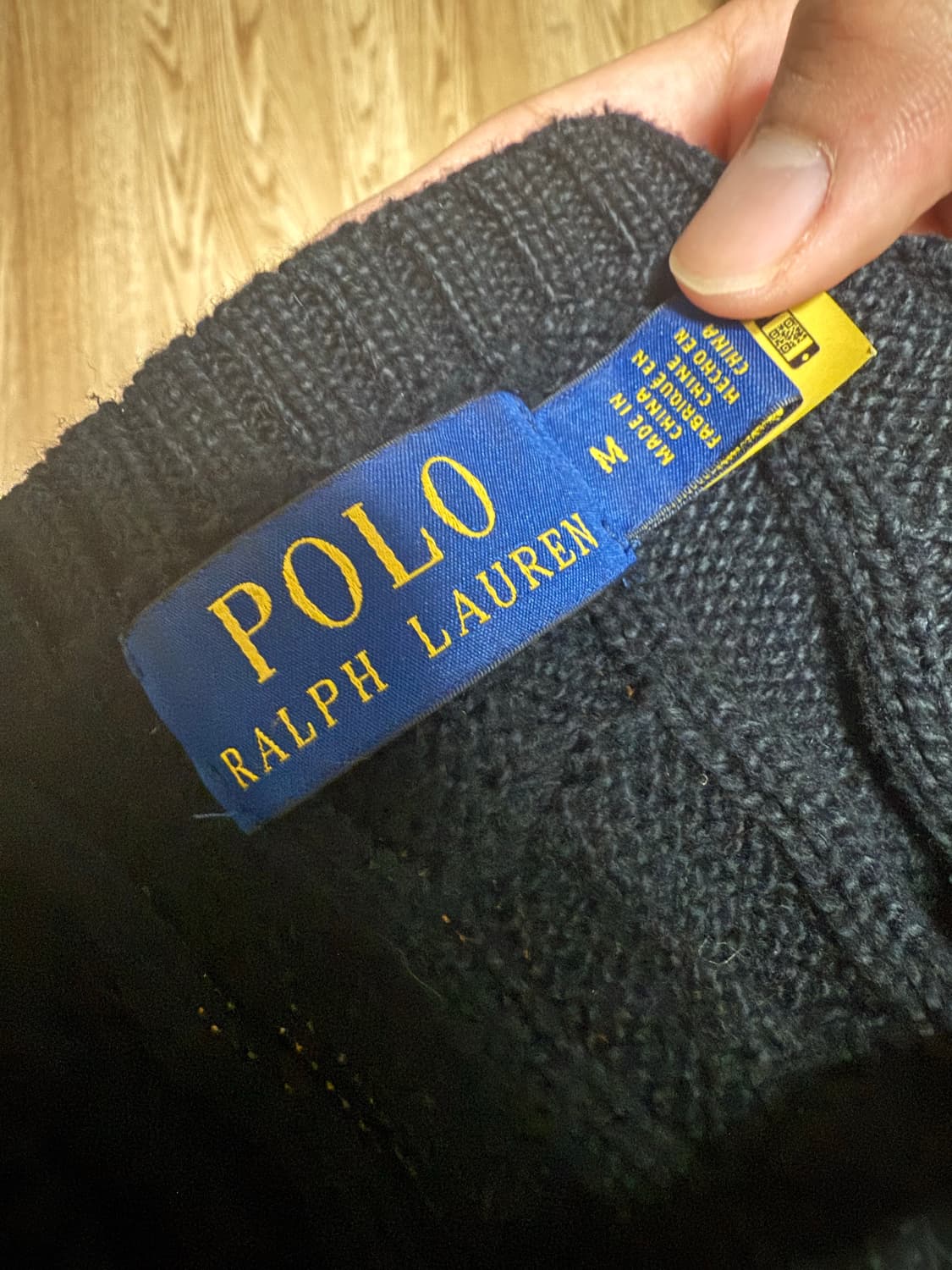 폴로 케이블 니트 코튼 스웨터 상품이미지4