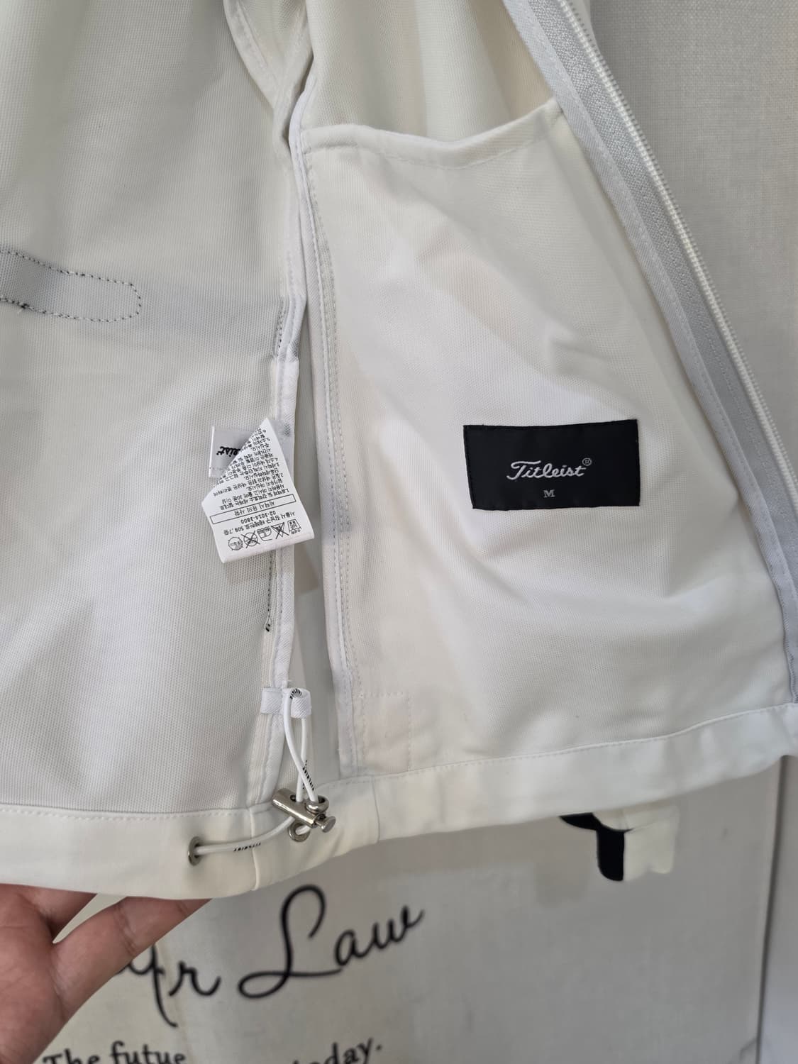 m)타이틀리스트 윈드브레이커 화이트 골프 자켓 상품이미지3