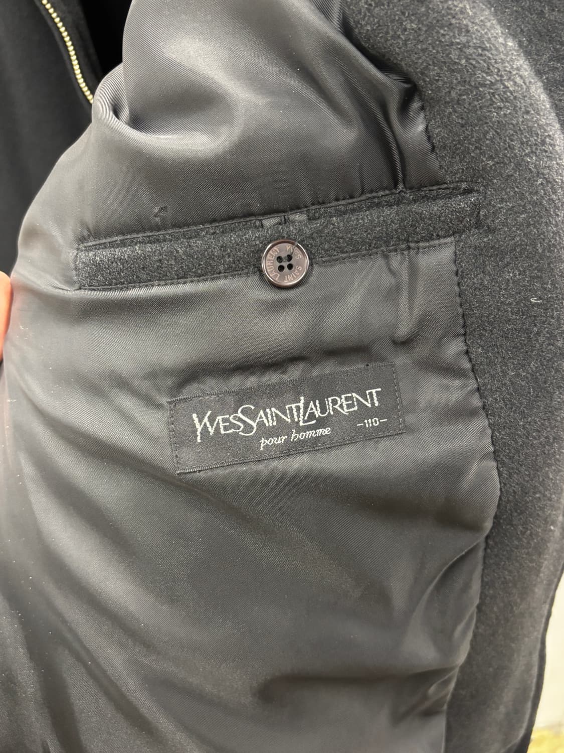 YSL 생로랑 블랙 울블루종 자켓 110 상품이미지6