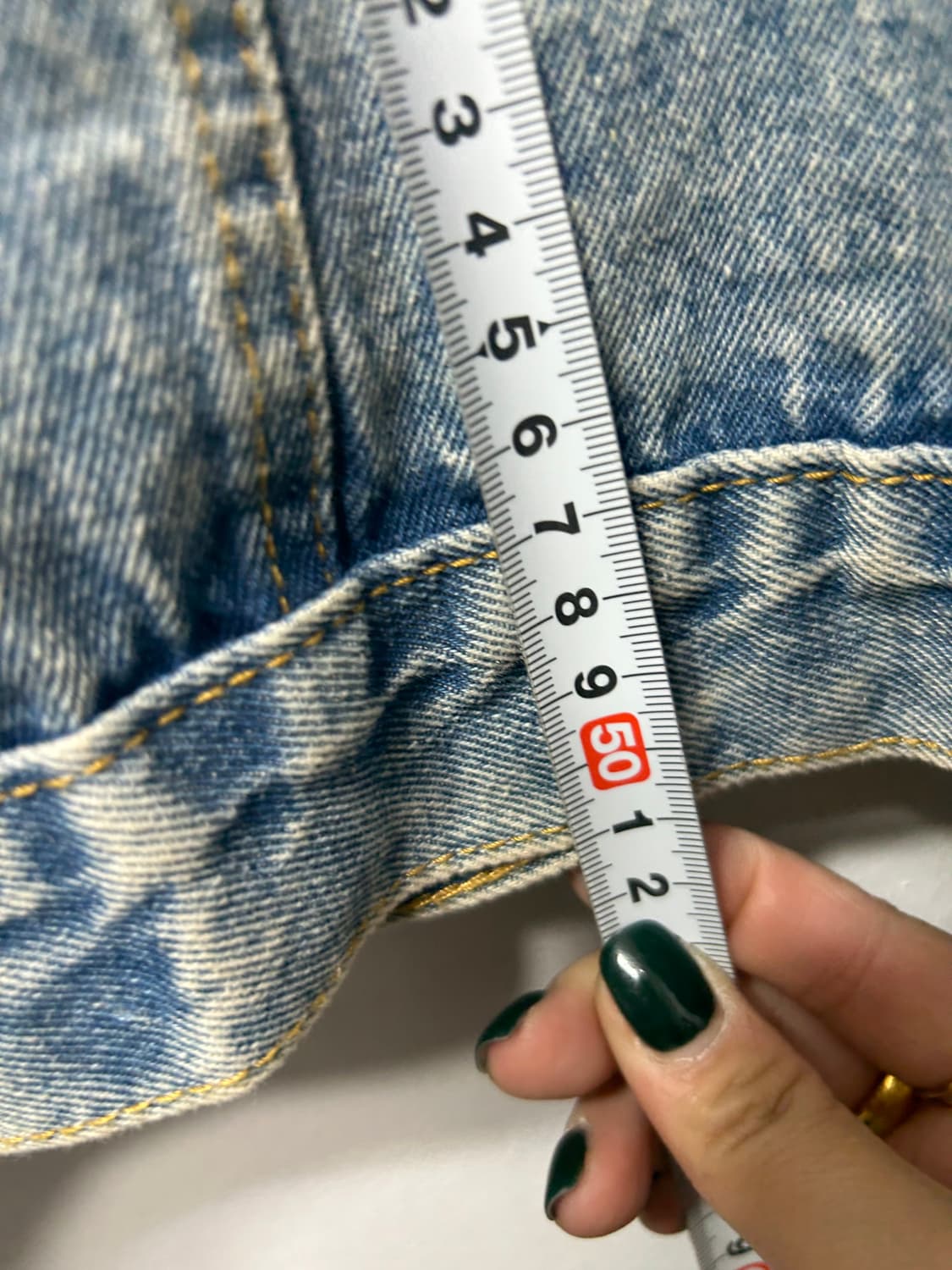 MuMu 여성 반크롭 청자켓 F 상품이미지5