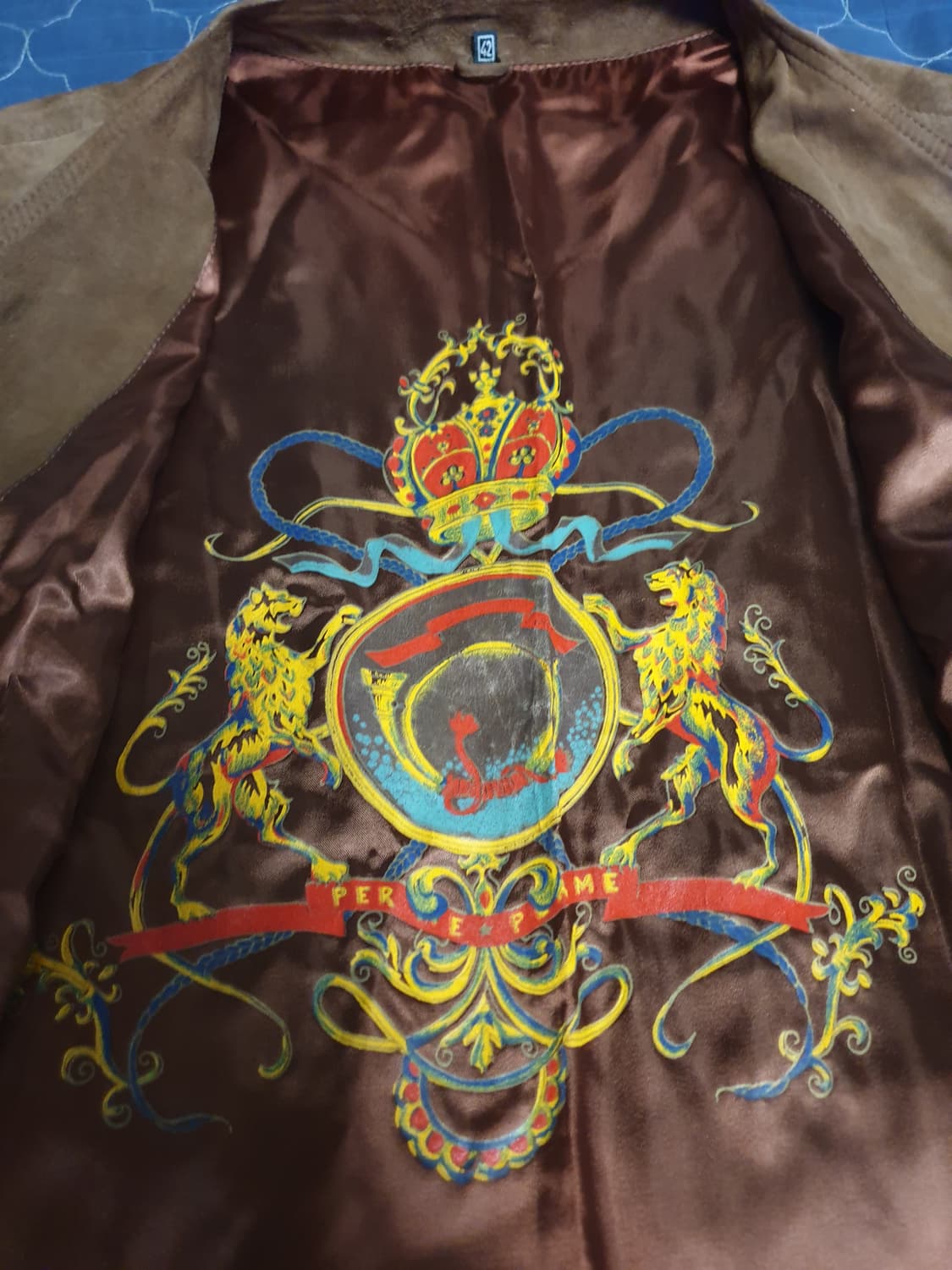 (빈티지) 레더패션컴퍼니 스페지알 레더 스웨이드 롱 베스트 브라운 (F) 상품이미지5