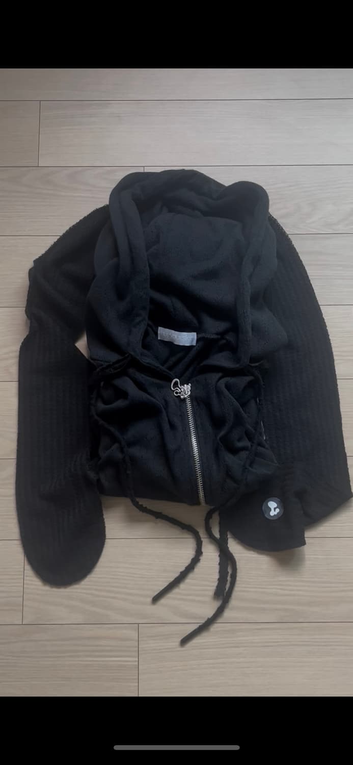 허그유어스킨 Togging hoodie zip-up (Black) 상품이미지2