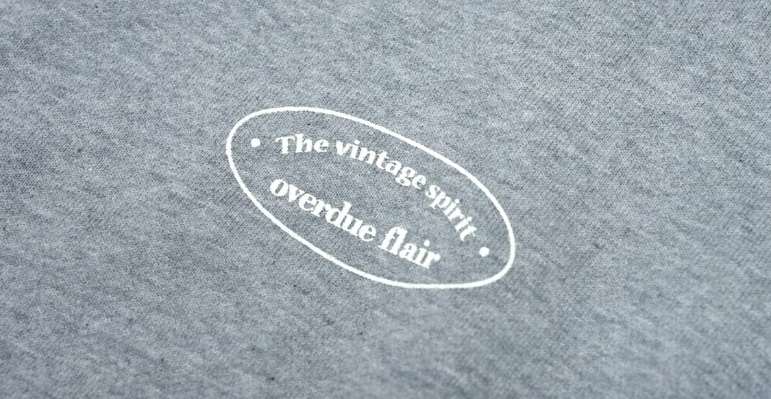 오버듀플레어 크롭 맨투맨 멜란지그레이 상품이미지5