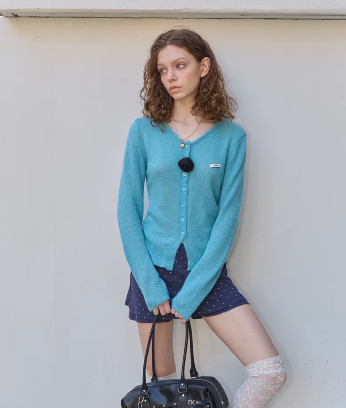 레터리 ROSE BLOOM CARDIGAN_BLUE 상품이미지2