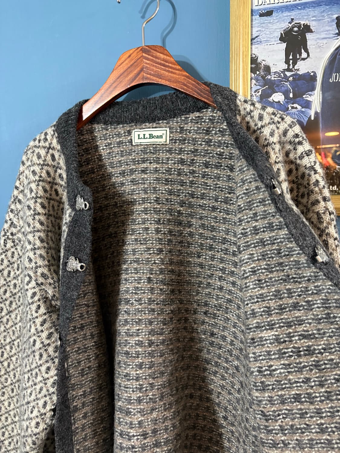 80’s LL Bean Norway birds eye Wool Knit 상품이미지6