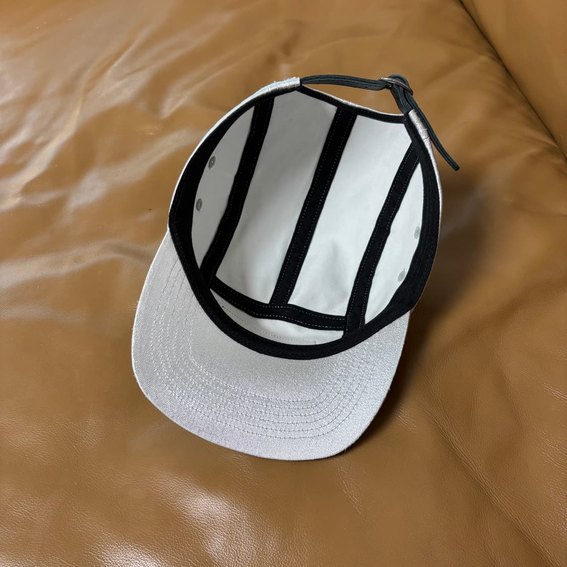 슈프림 캠프캡 모자 박스로고 워시드 실버 상품이미지6