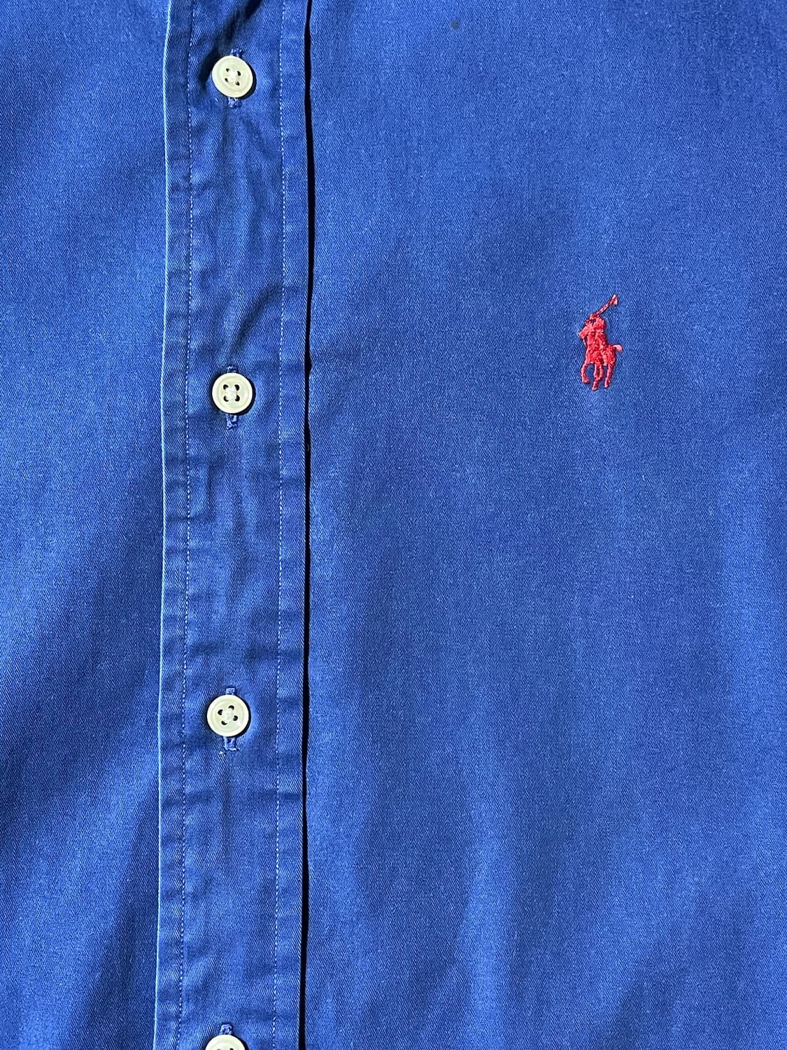 RALPH LAUREN 랄프로렌 빈티지 블루 코튼 셔츠 상품이미지3