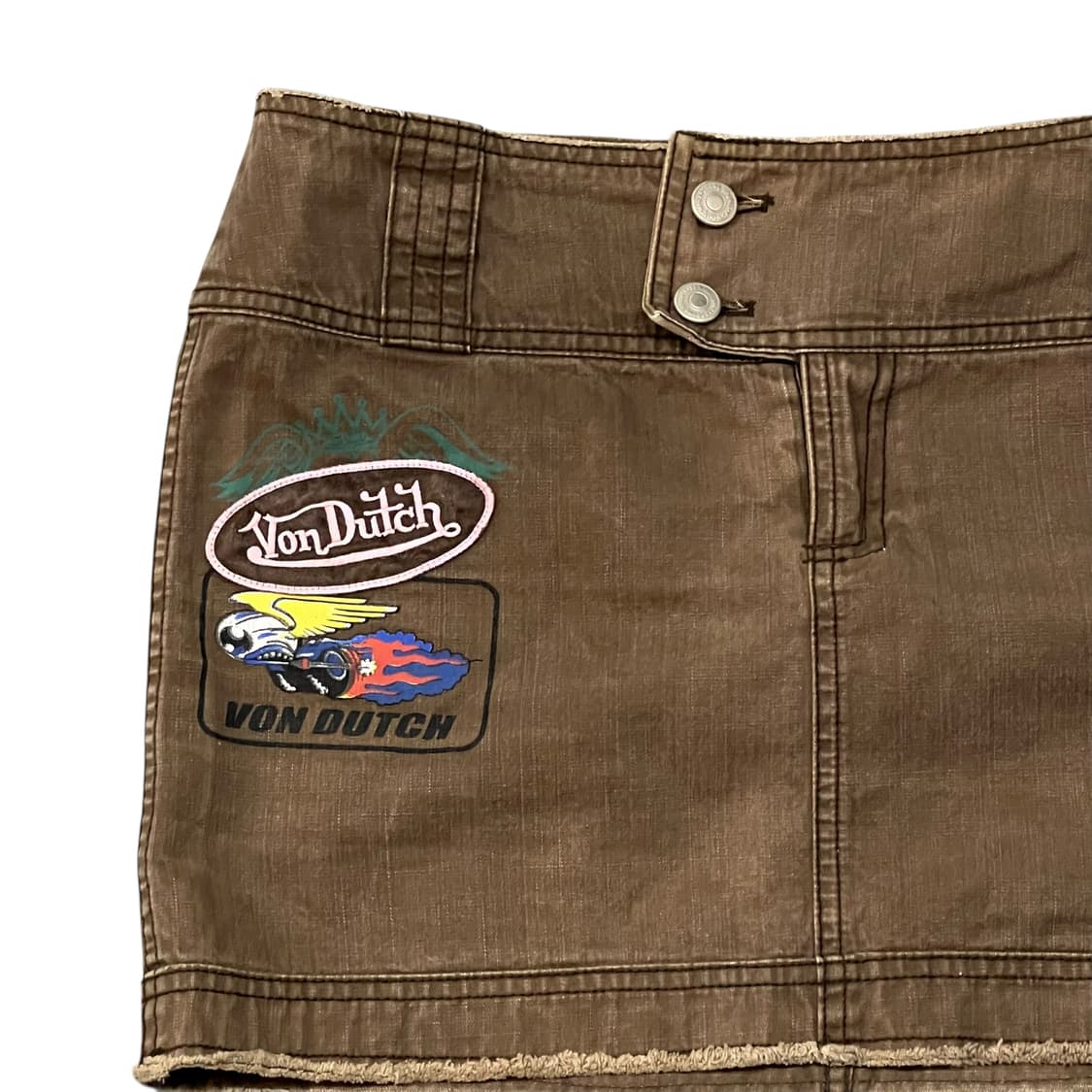  본더치 패치 그래픽 데님 스커트 y13932 상품이미지5