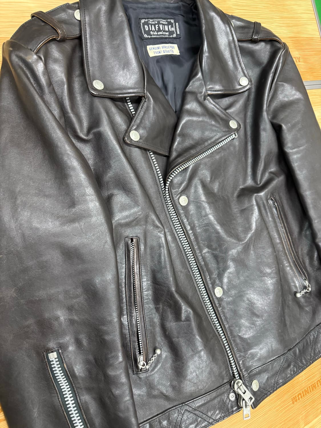 디아프바인 말가죽 라이더 자켓 M 상품이미지1