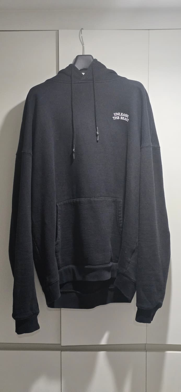 렙스온렙스 데일리 머슬핏 블랙 후드티 xl 상품이미지1