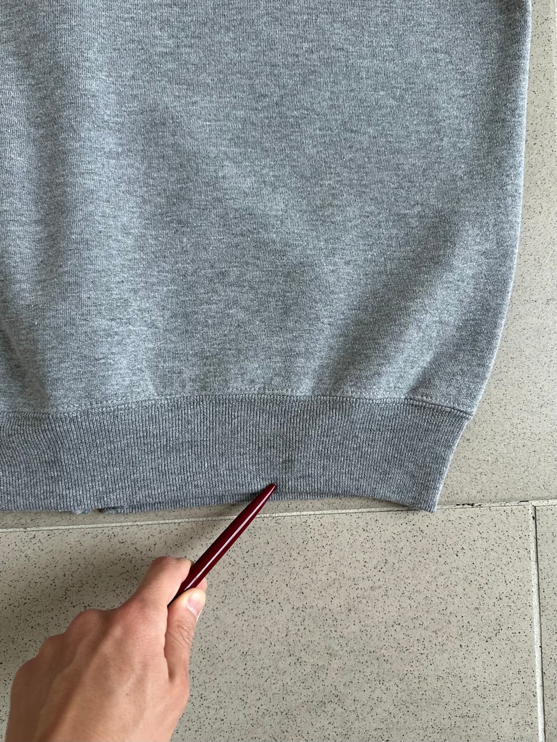 90s 빈티지 러셀 후드집업 그레이 XL 상품이미지9