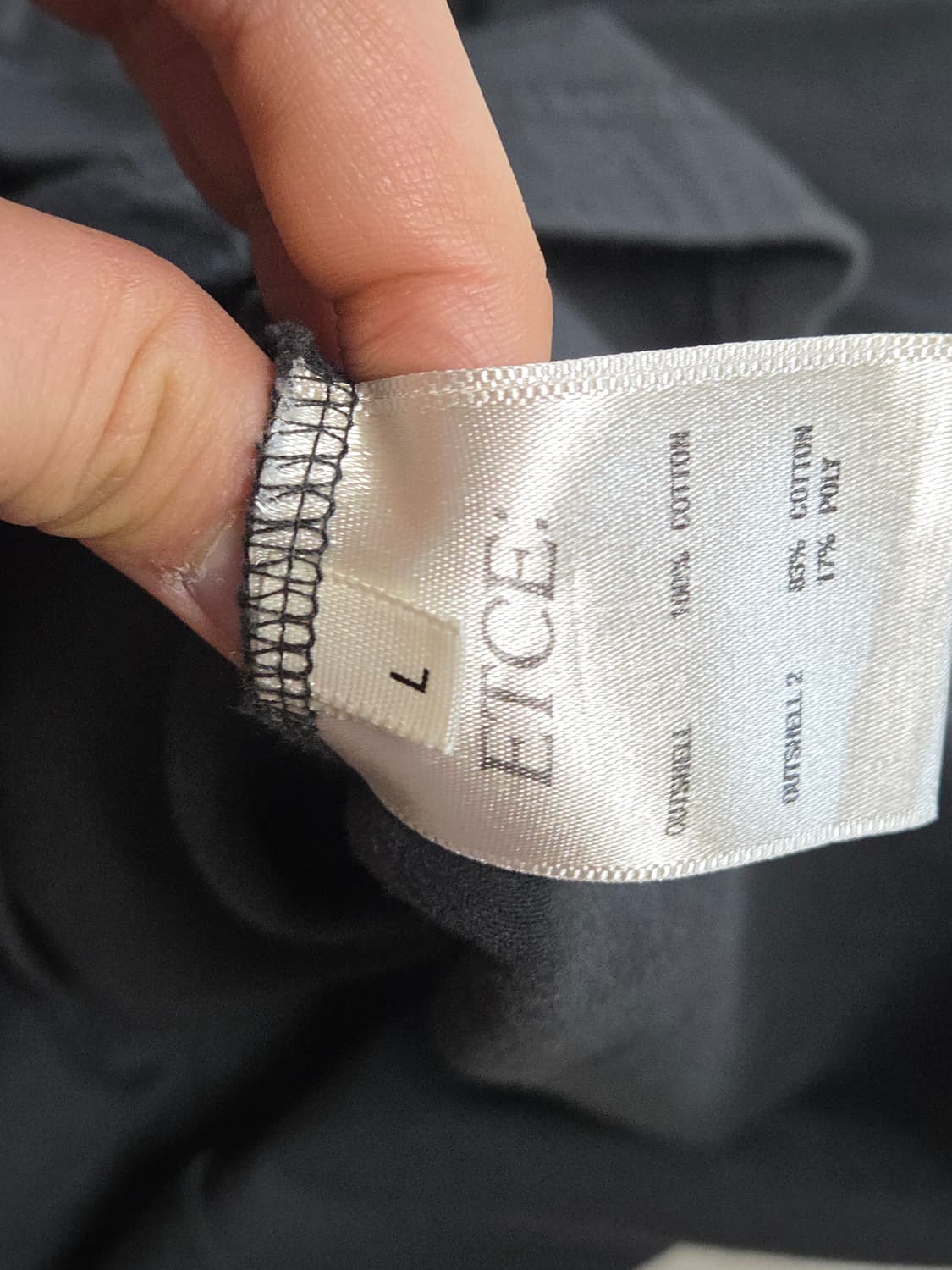 etce 와플 레이어드 롱슬리브 차콜 L 상품이미지3