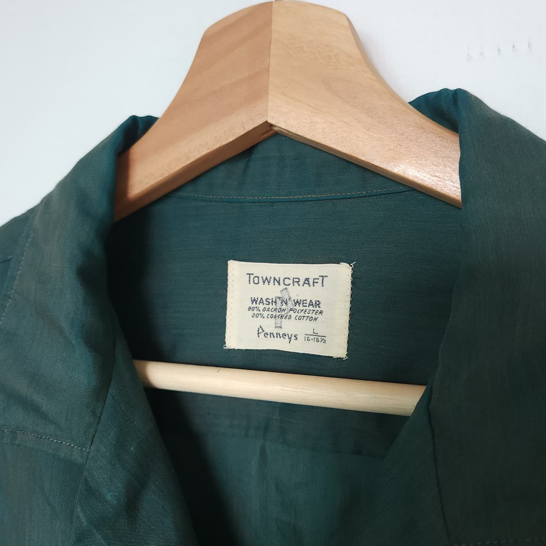 60s JC Penney 타운크래프트 오픈카라 셔츠(USAmade) 상품이미지5