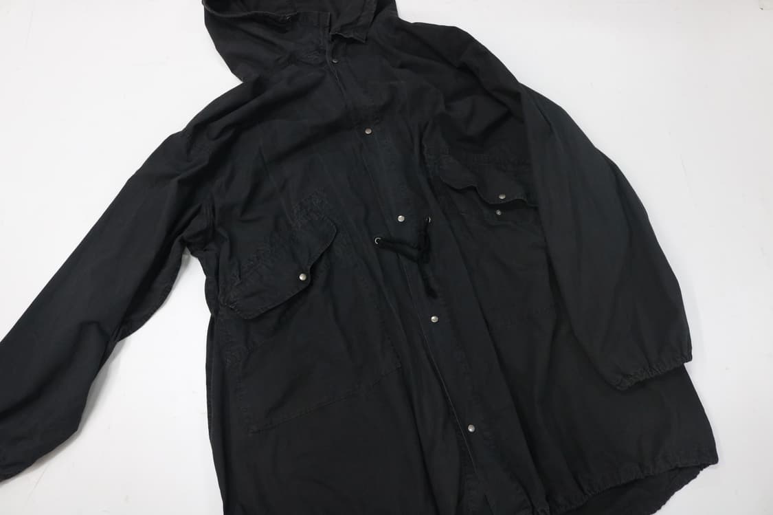 빈티지 블랙 피쉬테일 후드 야상 파카 상품이미지5