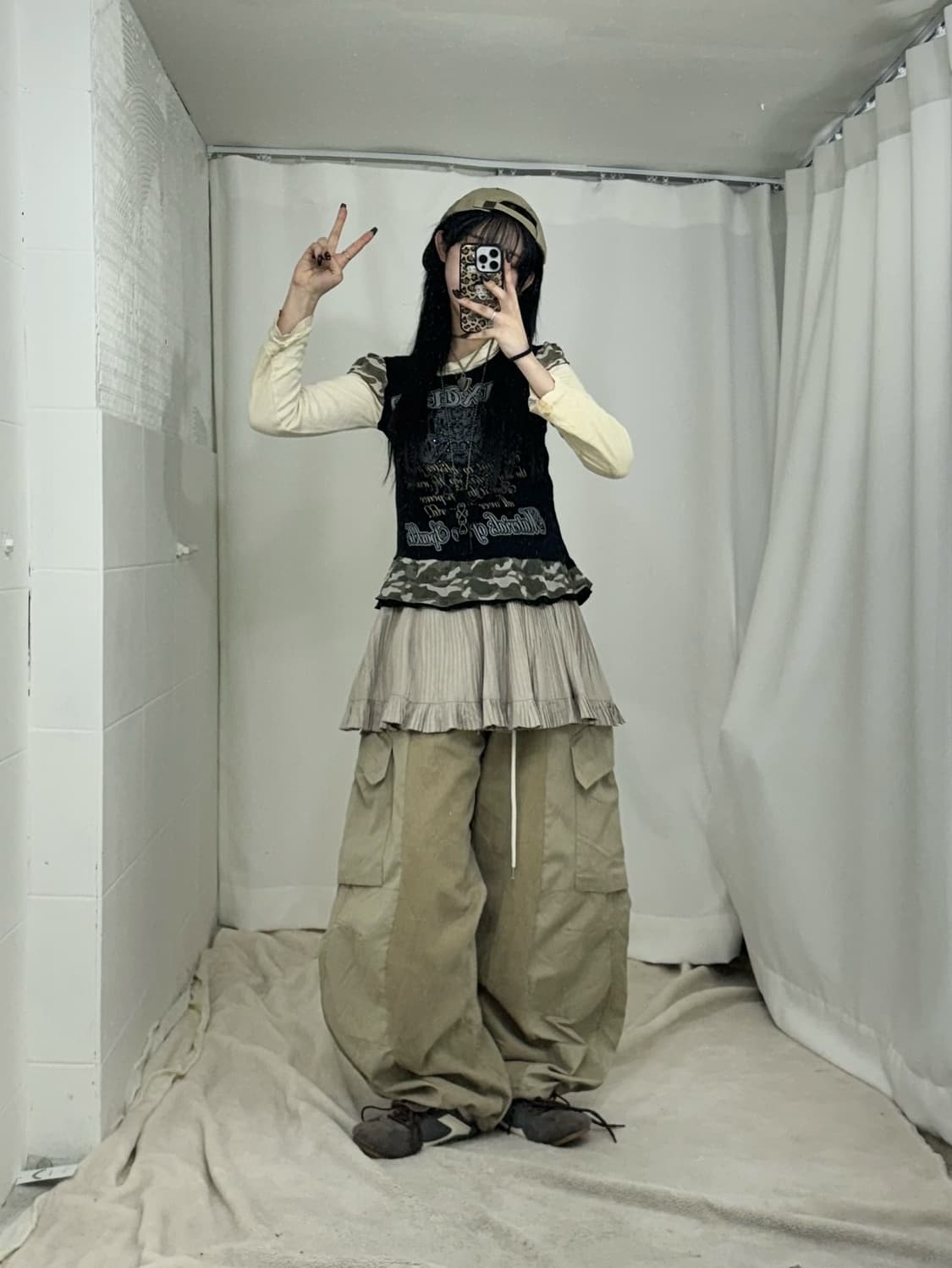 카모 포인트 브라운 러힙 코디세트  상품이미지2