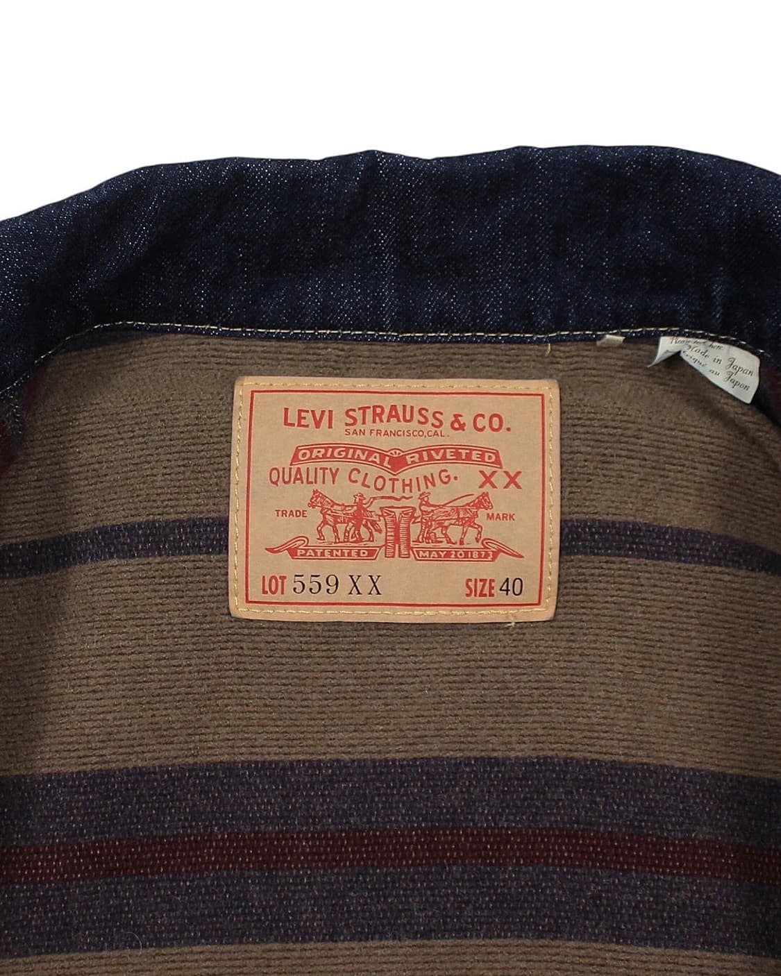 1960s LVC 559XX 3세대 블랭킷 데님 자켓 빅E 리바이스 상품이미지5
