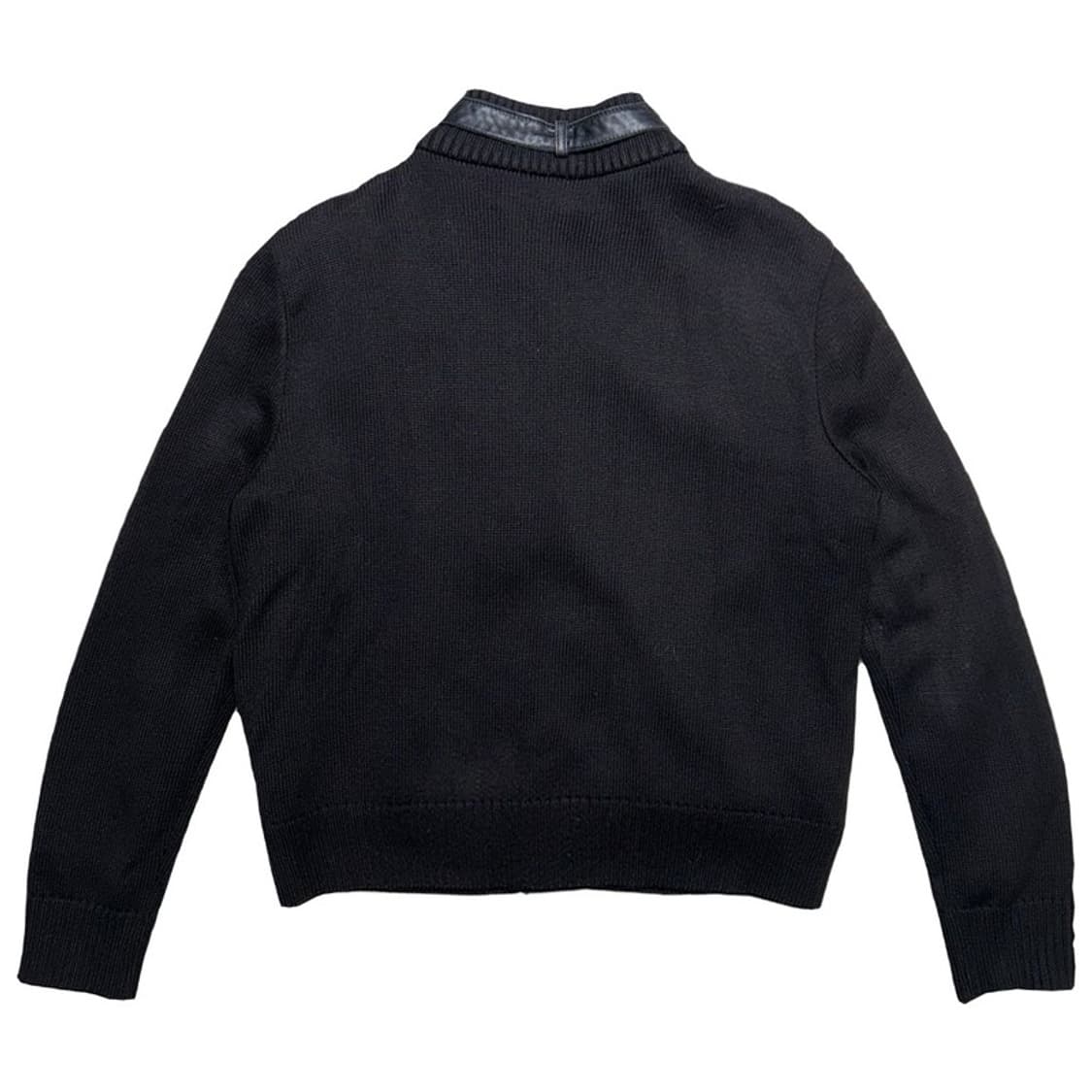 snow case 레더 스웨이드 패치 니트 자켓 77 상품이미지6