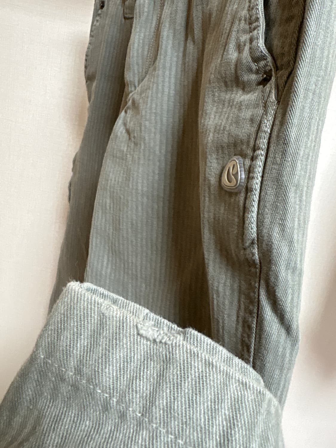 Coyseio Stripe Low Rise Pants Grey 상품이미지3