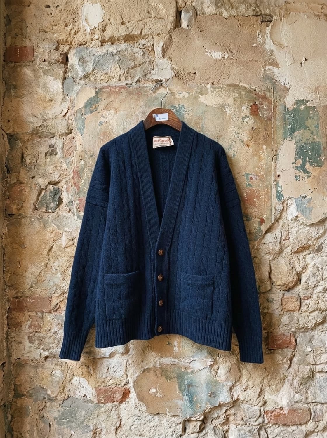 알란 페인 빈티지 램스울 케이블 가디건 상품이미지1