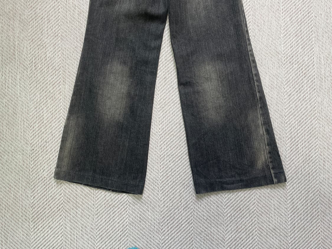 빈티지 로우라이즈 스티치 포켓 디테일 와이드 데님 팬츠 J04087 상품이미지3