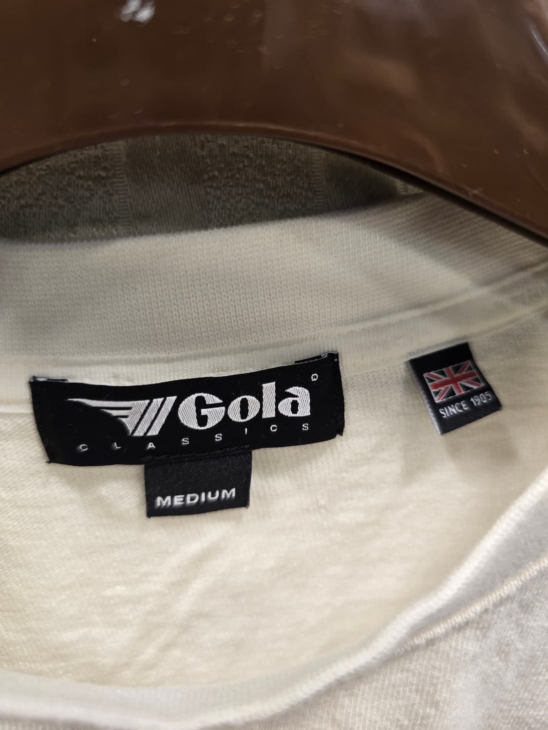 Gola 골라 화이트 로고 긴팔 티셔츠 M (95) 상품이미지6
