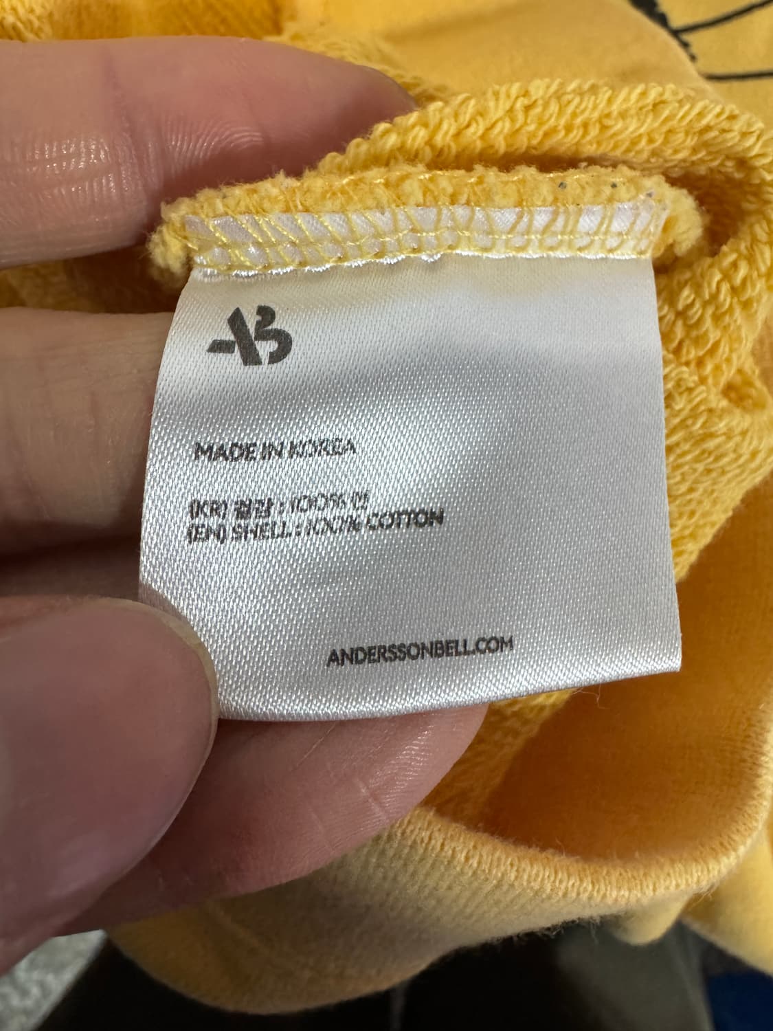 앤더슨벨 빅 프린팅 오버핏 스웻 맨투맨 L 상품이미지3