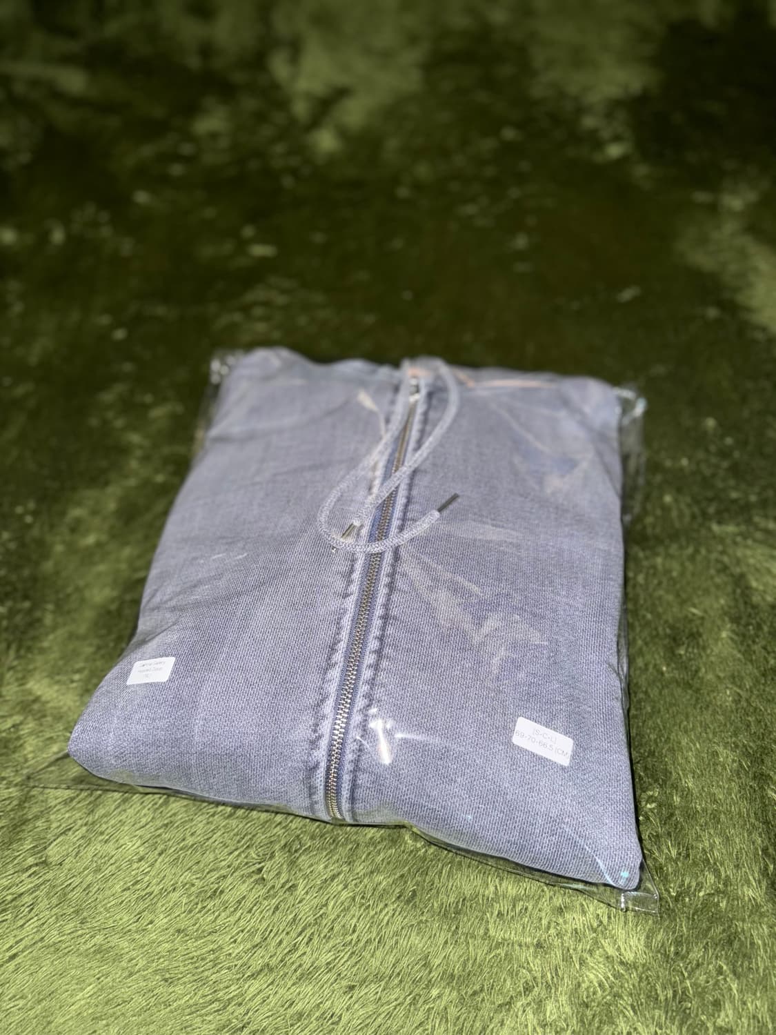 [XL] 감마 갤러리 울트라 헤비 피그먼트 다잉 후드 집업 인디고 블루 상품이미지10