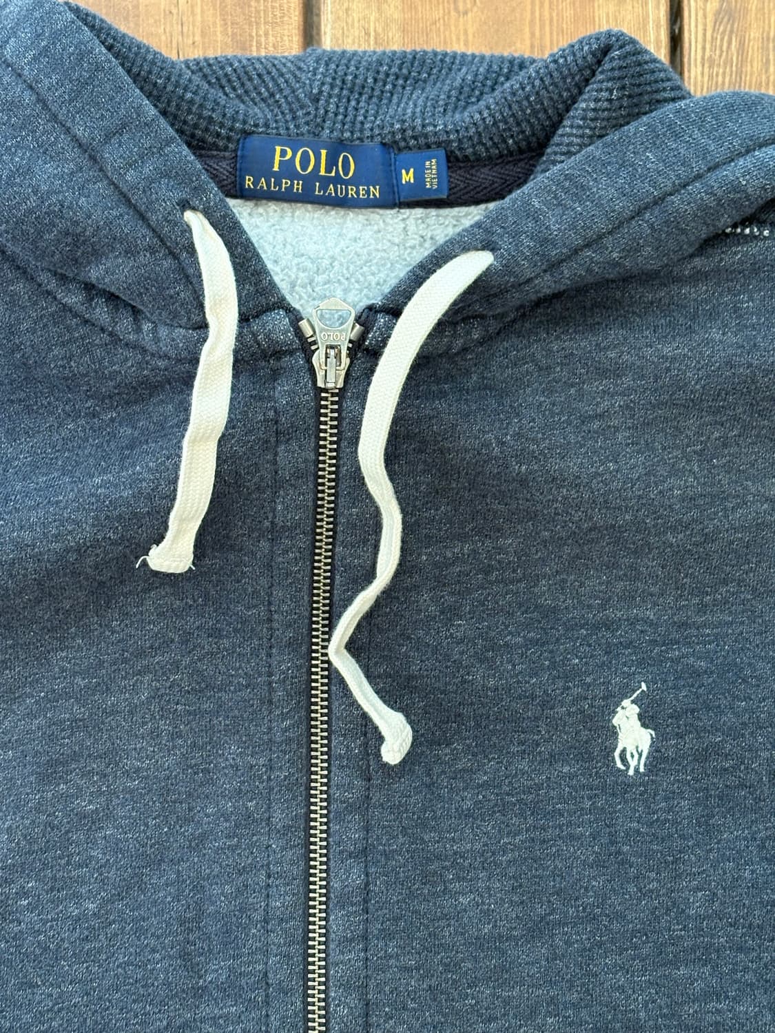 폴로 블루 후드집업 상품이미지5