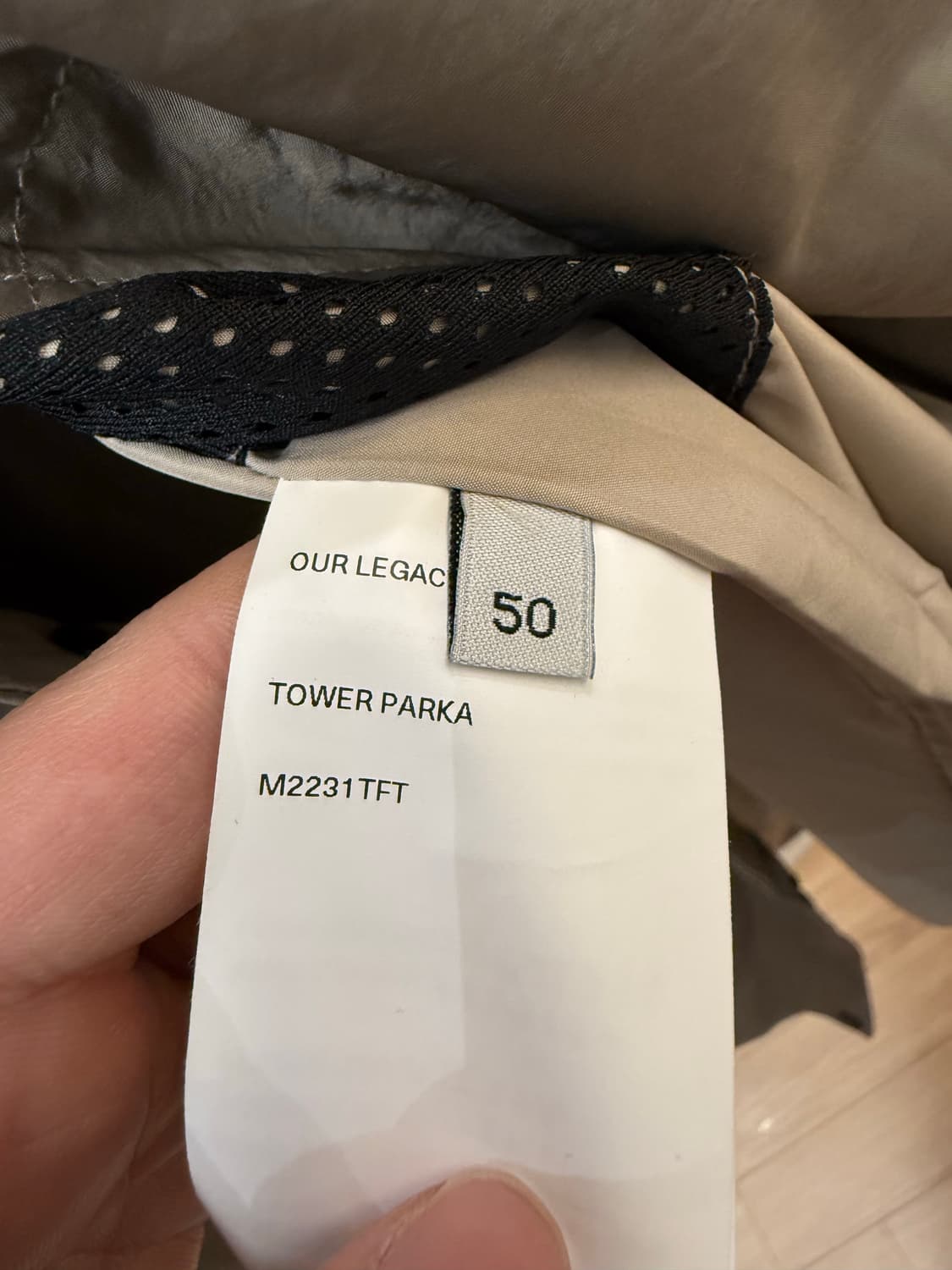 아워레가시 타워 파카 (토프 그레이스) 50사이즈 상품이미지7