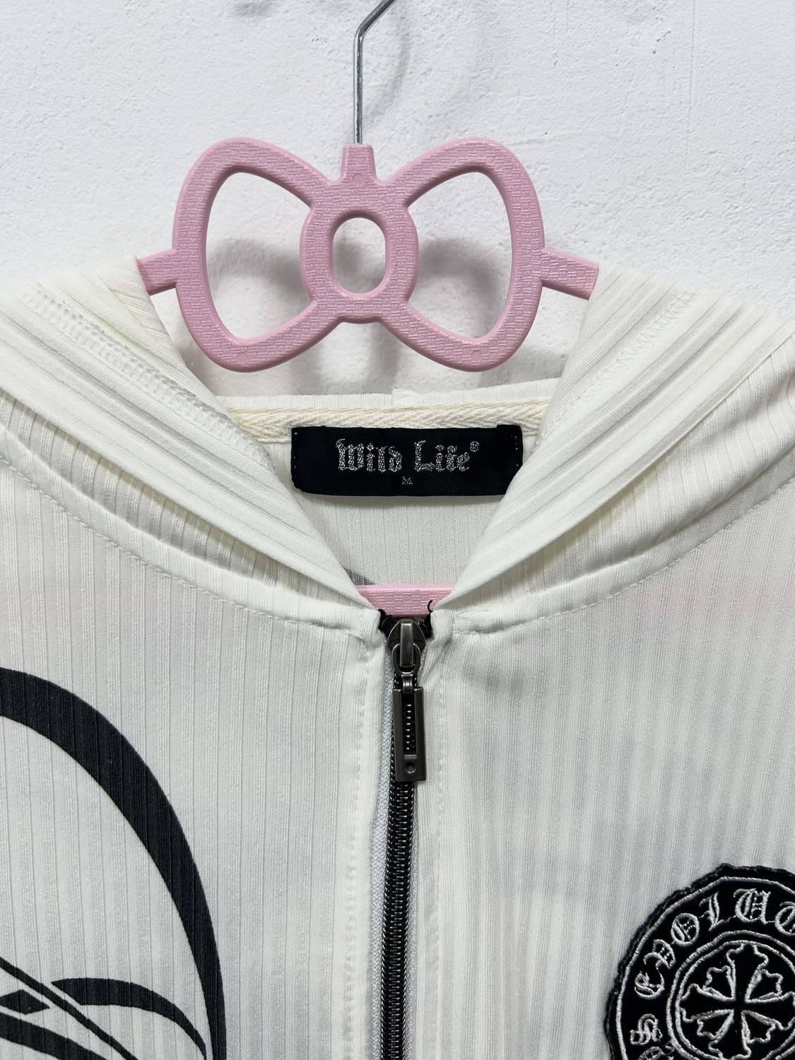 [WILD LIFE] 펑크 스컬 롱슬리브 후드 집업 상품이미지8