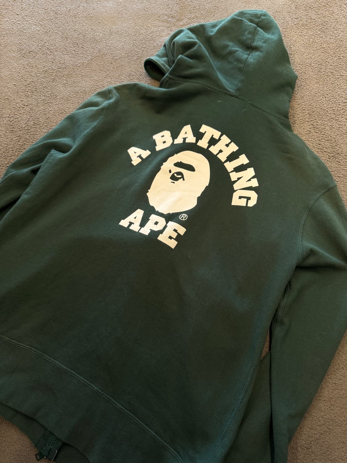 베이프 컬리지 후드 집업 처분  상품이미지1