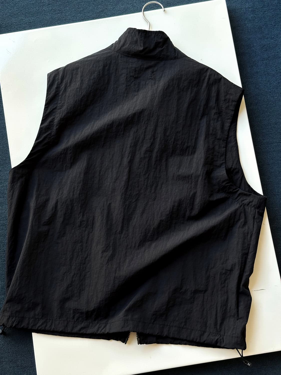 Washed fabric 2way zip design vest 상품이미지4